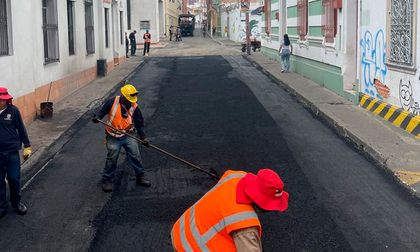 Carrera 7 entre calles 6 y 8 ya está pavimentada: así avanzan las obras en Cali