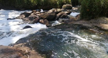 Imagen de  “Proteger la quebrada es prioridad”: EE. PP. de La Ceja trabaja para mitigar la espuma en La Pereira