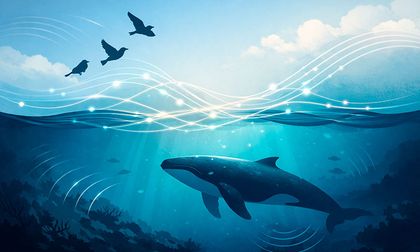 Un modelo de IA entrenado con cantos de aves identifica sonidos de ballenas: cómo Perch 2.0 cruza el aire y el mar