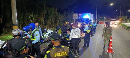 Imagen de  Nueva intervención en Las Palmas dejó diez vehículos inmovilizados y varios comparendos