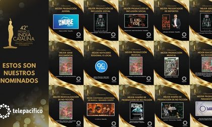 Telepacífico con 15 nominaciones en Premios India Catalina 2026