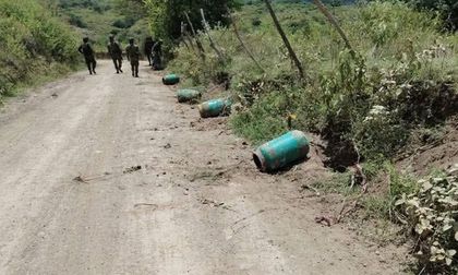 Ejército desactivó cinco cilindros bomba en Mercaderes