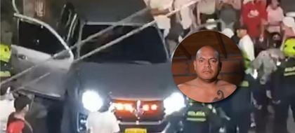 Imagen de Alias «Omar» acribillado en un vehículo en Medellín. Autoridades buscan a los responsables