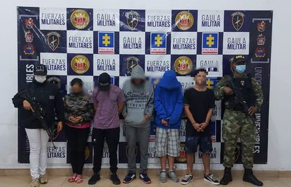 Imagen de  En Rionegro fueron capturados cinco presuntos integrantes de Los Pamplona