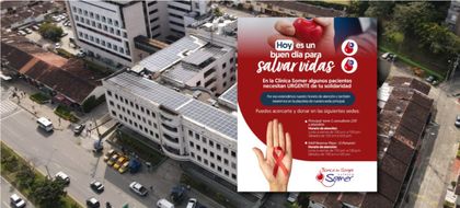 Imagen de  Clínica Somer hace llamado urgente a donantes y extiende atención de su banco de sangre