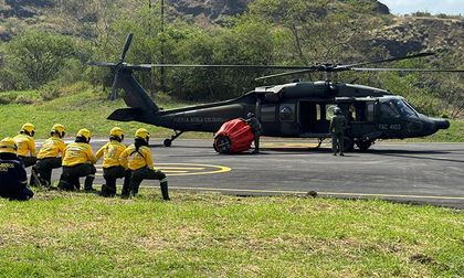 Cali inaugura el primer helipunto del país para emergencias forestales