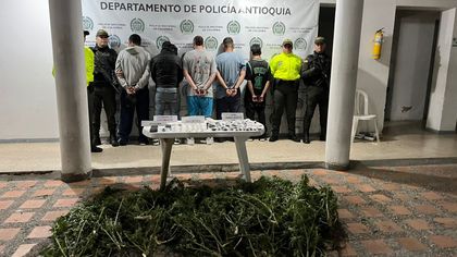 Imagen de Capturaron a nueve personas en Marinilla por tráfico de estupefacientes