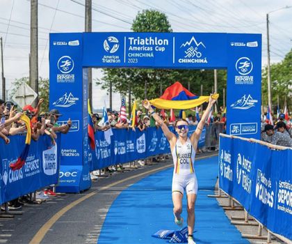 Imagen de  Deportista de Marinilla se consagró campeona de la Copa Continental de Triatlón