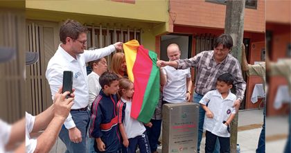 Imagen de En La Ceja inauguraron la pavimentación de una vía en el sector El Tahamí