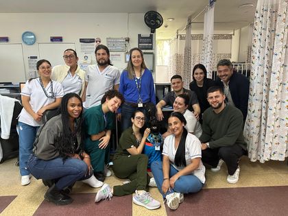 Imagen de  Clínica San Juan de Dios de La Ceja tiene un nuevo integrante: Simba, un canino de asistencia emocional