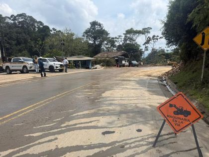 Imagen de  Habilitan la autopista Medellín-Bogotá en San Luis con paso controlado a un carril