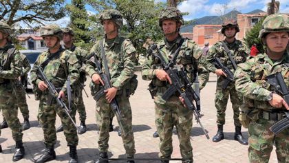 Imagen de  Más de 30 soldados llegaron a El Carmen para reforzar la seguridad en las veredas