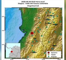 Más de diez sismos sacudieron a Colombia este viernes, tres de ellos se registraron en el Valle del Cauca