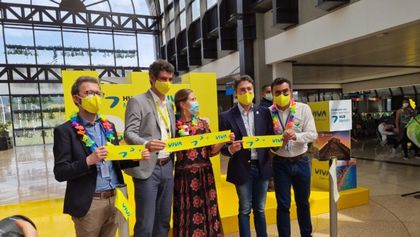 Imagen de  Aerolínea Viva realizó la inauguración de su centro de conexiones y una nueva ruta internacional