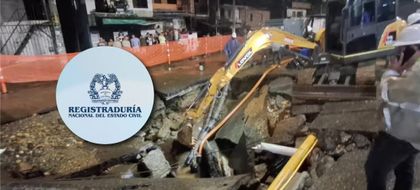 Imagen de  Registraduría Nacional brindará servicios gratuitos de registro civil a afectados por inundaciones en Santa Cruz, Medellín