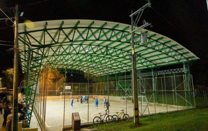 Imagen de  Placa Polideportiva de San Cayetano, en La Ceja, ya es cubierta