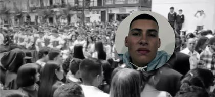 Imagen de  Masiva despedida a Miguel Ángel, menor de edad asesinado en Sonsón