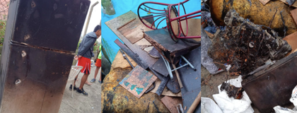 Imagen de Una menor lesionada y pérdidas materiales dejó incendio en una vivienda de San Antonio