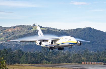Imagen de El avión más grande del mundo volvió a aterrizar en Rionegro: ¿cuál era su misión?