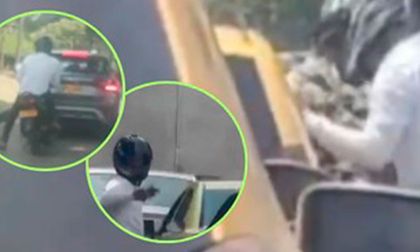 Tres robos en un día en Cali: sujeto en moto actúa con el mismo patrón