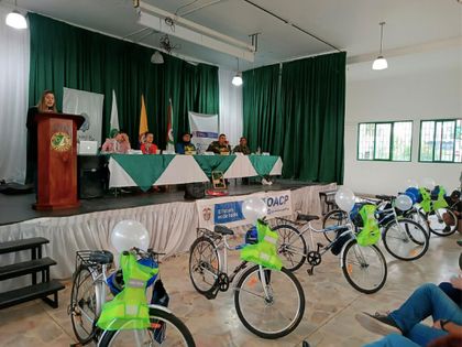 Imagen de  En Marinilla, 57 niños y niñas recibieron bicicletas y kits de seguridad vial