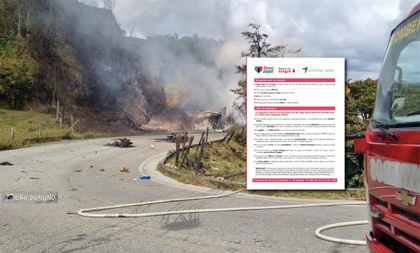 Imagen de  Niña de siete años, quemada por explosión en vía Guatapé-San Rafael, requiere donación de sangre