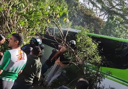 Imagen de  ¡Qué susto! Bus con 41 pasajeros se quedó sin frenos en Envigado