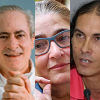 Mariana y Terry, con De Lima