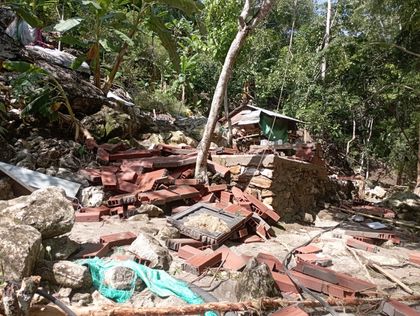 Imagen de  Creciente del río Samaná en el corregimiento Puerto Garza de San Carlos dejó al menos nueve familias damnificadas