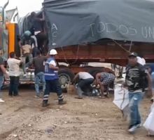 Policía aclara supuesto saqueo de camión con ayudas humanitarias en Buenaventura