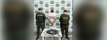 Imagen de Por hurto de cables de energía, ciudadano venezolano fue capturado en Guarne
