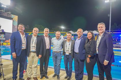 Imagen de  Guatapé es una de las sedes de los PanAm Aquatics Championships Medellín 2025