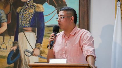 Imagen de Con 19 años, Miguel Ángel Bedoya se posesionó como nuevo presidente del Concejo de Marinilla