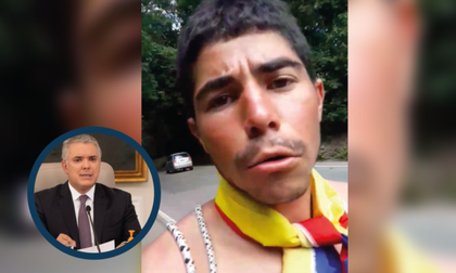 Imagen de Rionegrero decidió caminar hasta Bogotá para tratar de hablar con el Presidente Duque
