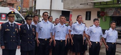 Imagen de El Carmen de Viboral incorporó 17 nuevos miembros al Cuerpo de Bomberos local, en su aniversario 37