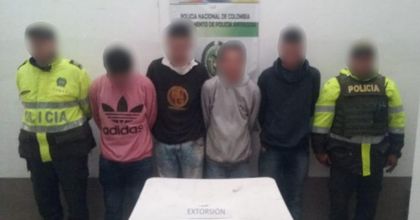 Imagen de  Capturan a cuatro presuntos extorsionistas en la vía Granada-El Santuario
