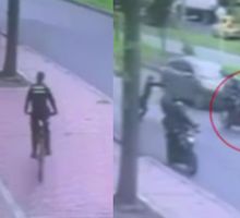 En video: así fue el instante en el que policía interceptó a delincuentes que asesinaron a un joven