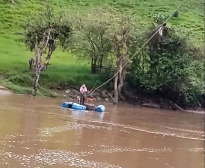 Imagen de  Lo que la hidroeléctrica se llevó: en Abejorral quitaron una garrucha y ahora los campesinos arriesgan su vida para pasar