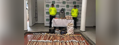 Imagen de En La Ceja incautaron gran cantidad de pólvora avaluada en 20 millones de pesos