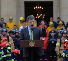 Santos anuncia mano dura  contra los bloqueos de vías