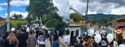 Imagen de  Con sentido homenaje, familiares y amigos despidieron al joven Manuel Ocampo