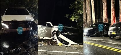 Imagen de Noche accidentada en la vía Don Diego-Llanogrande: varios vehículos resultaron involucrados en dos siniestros viales