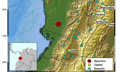 Chocó registra cinco sismos entre la noche del lunes y la madrugada del martes