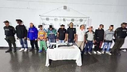Imagen de Golpe a estructura delincuencial: 11 capturados por extorsión y otros delitos en Medellín