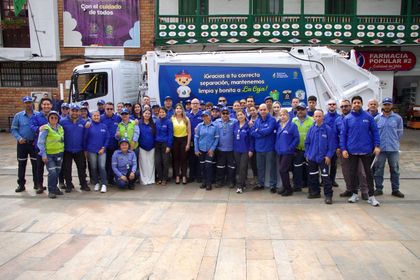 Imagen de  La Ceja adquirió un nuevo vehículo recolector de residuos. ¡Ya son cinco!