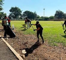 Polideportivo La Isla fue intervenido en la comuna 4: obras y minga marcan la recuperación