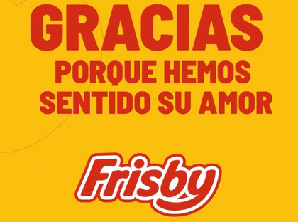 Imagen de  ¡Bacano! Frisby agradeció a las empresas que le brindaron “A-pollo” por supuesta suplantación
