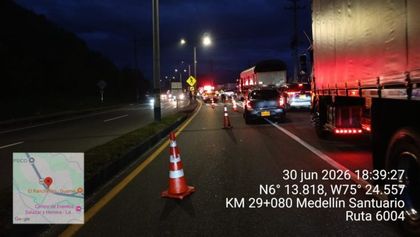 Imagen de  Motociclista murió en accidente en la autopista Medellín-Bogotá, en Guarne