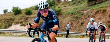 Imagen de  La cejeña Paula Patiño subió al podio en la Clásica de Navarra Femenina