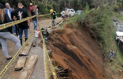 Imagen de  Guarne atiende más de 10 deslizamientos derivados de la ola invernal